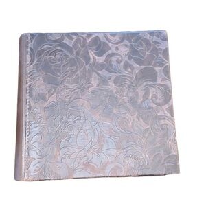 Brown floral embossed 4x6 photo album